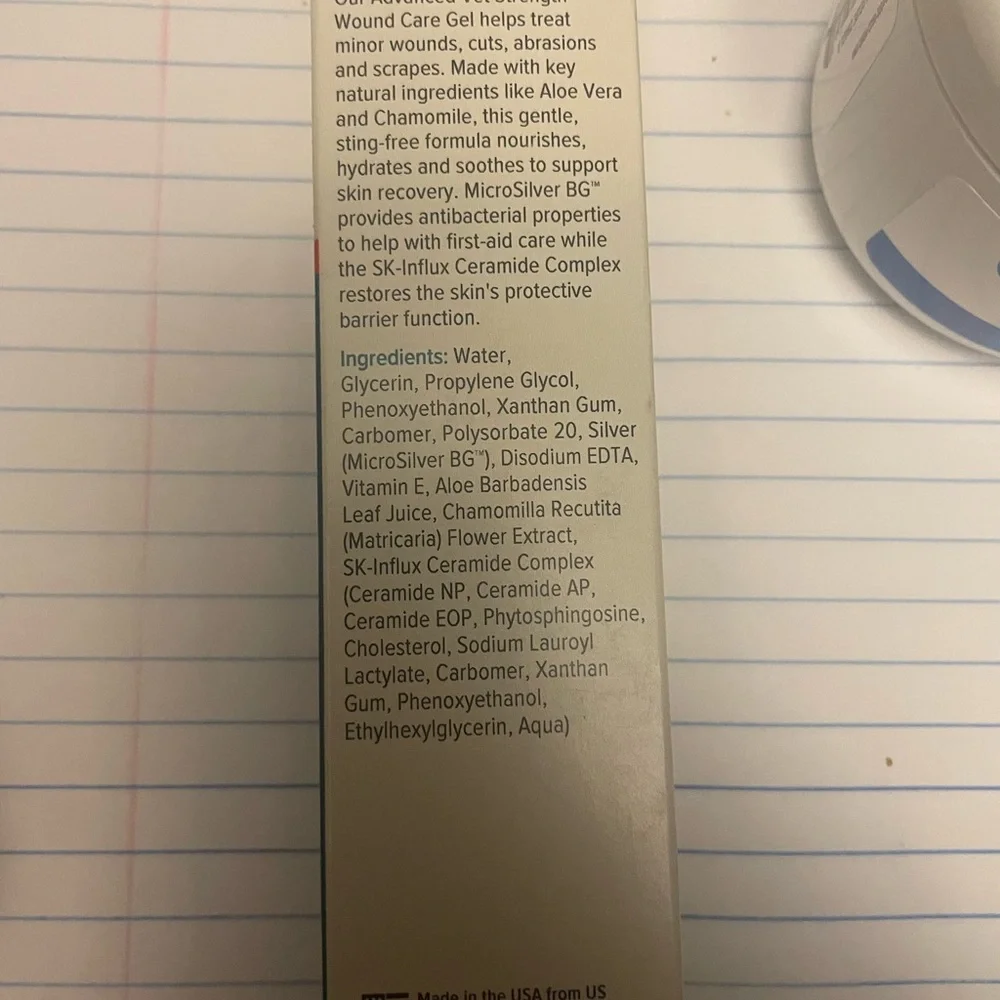 Unopened NEW DermaBliss Wound Care Gel for Dogs - Blue